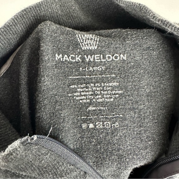 Mack Weldon Gray 1/4 Zip Pullover Sweater Sweatshirt Size XL - Picture 7 of 7